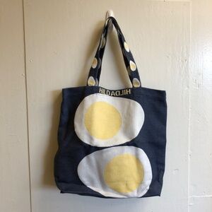 HildaHilda eggs tote bag 100% organic cotton Sweden eco-friendly whimsical fun